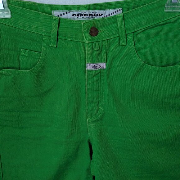 Marithe Francois Girbaud Green Jean Shorts, 9/10 - Picture 2 of 5